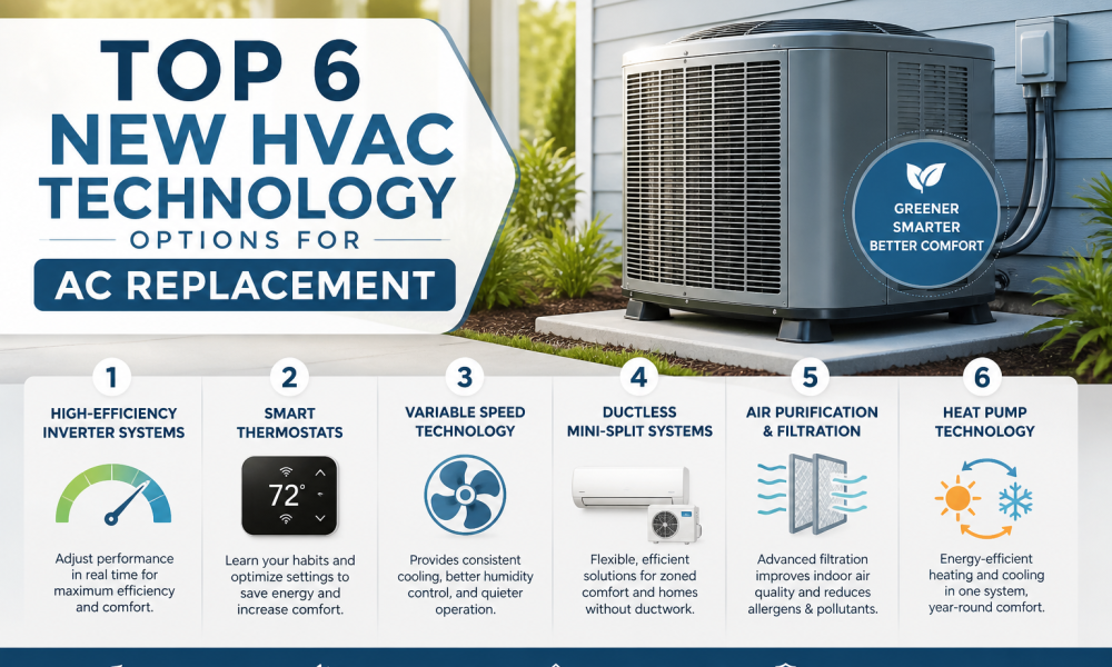 Top 6 New HVAC Technology Options for AC Replacement
