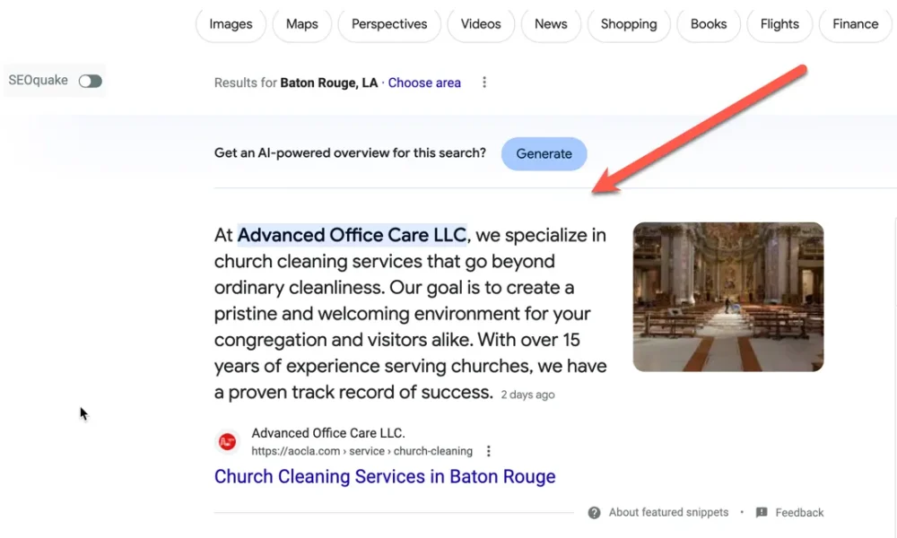 advanced office care baton rouge google position zero