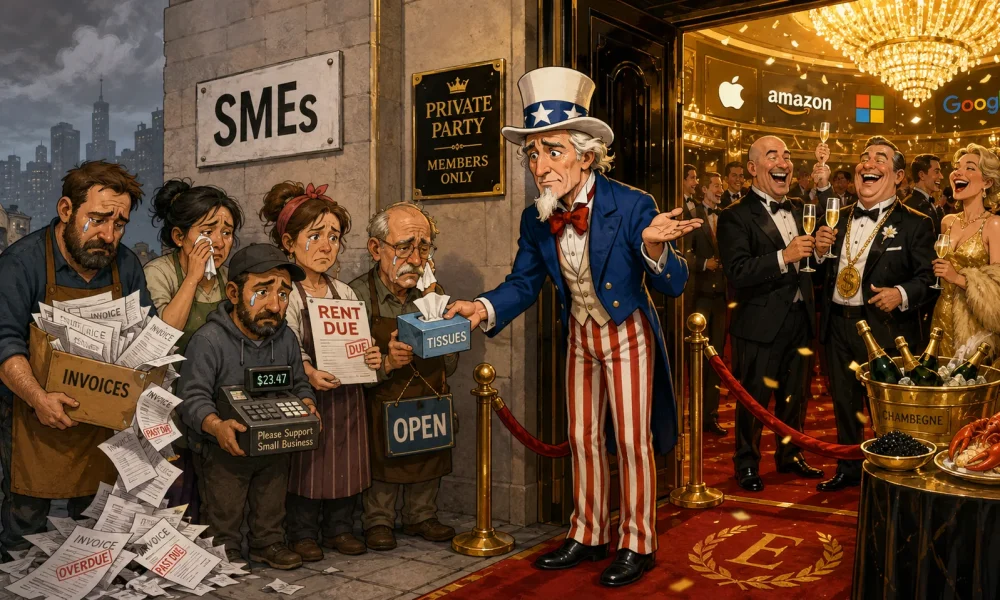 America’s Two Economies: Billionaires and Oil Refiners Boom, SME’s Absorb the Bill