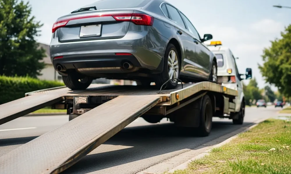 car-being-towed-lien-financial-encumbrance