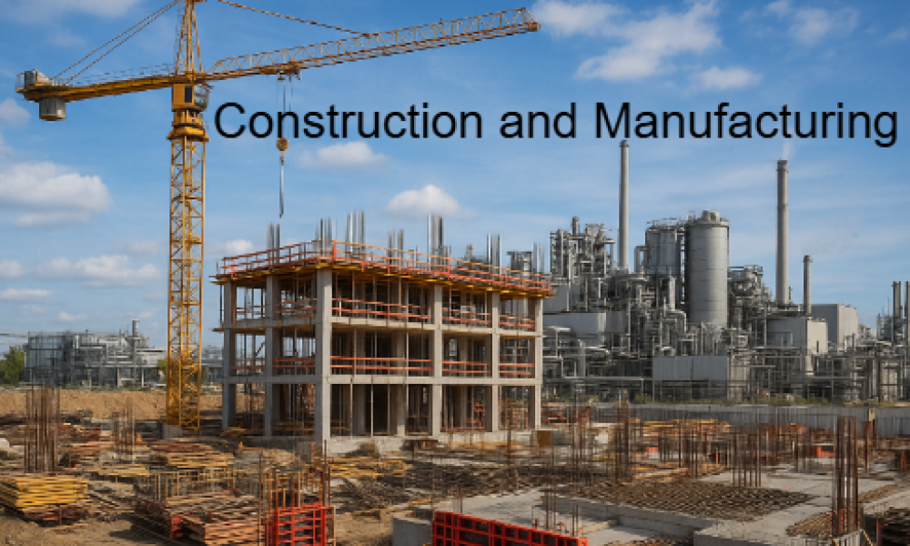 construction and manufacturing
