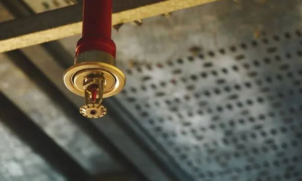 fire sprinkler head concept for fire protection company marketing