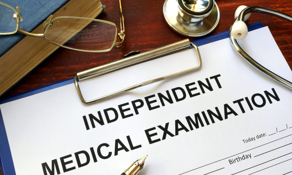 physician conducting an independent medical examination for a workers compensation claim representing the IME vs peer review workers compensation decision