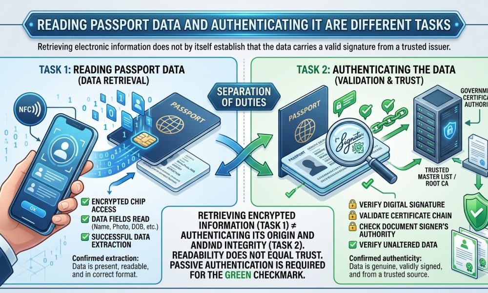 Passport security NFC chip