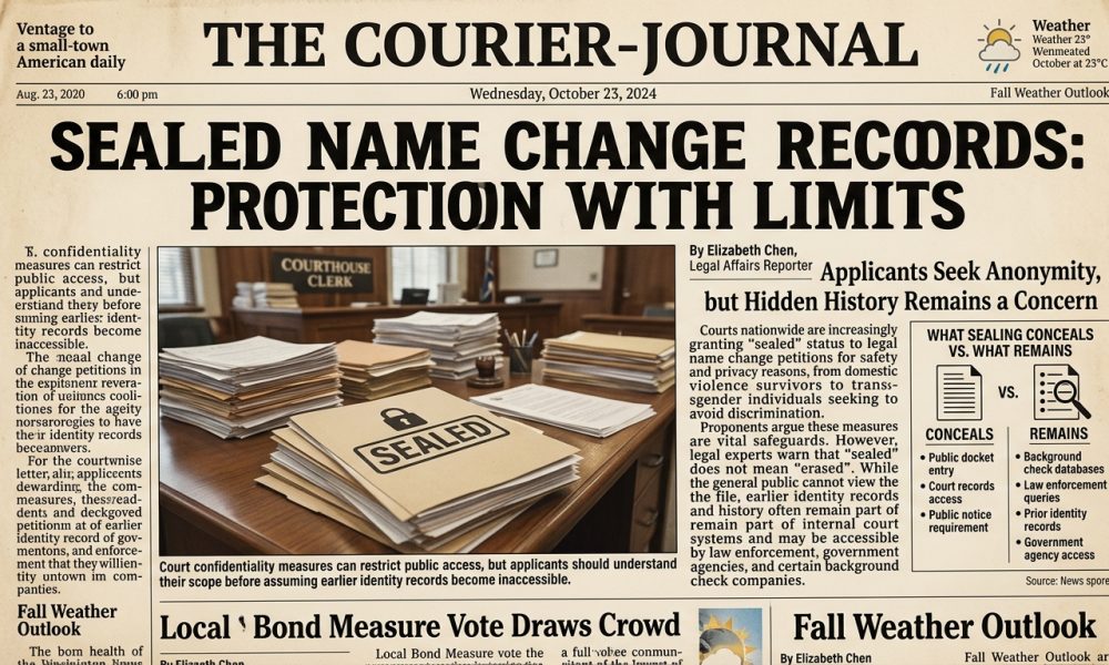 Legal name change