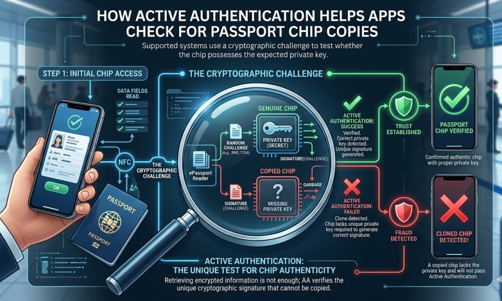 Passport security NFC